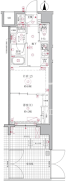 クレイシアIDZ北赤羽 102 間取り図