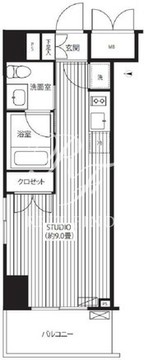 グランハイツ錦糸町 406 間取り図