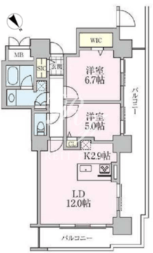 ロイヤルパークスタワー南千住 1519 間取り図