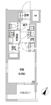 ラクラス幡ヶ谷 805 間取り図