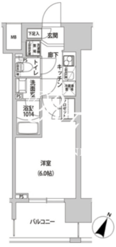 ラクラス幡ヶ谷 703 間取り図
