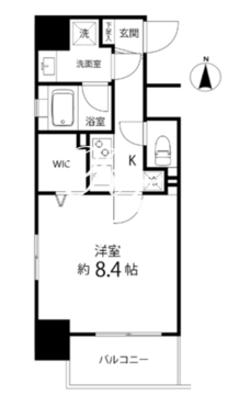 スペーシア秋葉原 809 間取り図
