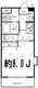 ドゥーエ西大島2 1408 間取り図