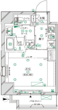 クレイシア江戸川橋レーヴ 501 間取り図