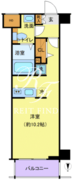 ラグディア麻布十番 504 間取り図