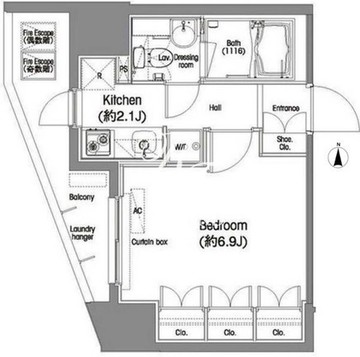 コンフォリア西蒲田 608 間取り図