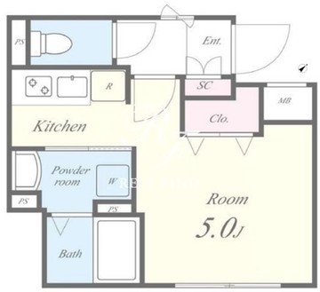 FLレジデンス神宮御苑 201 間取り図