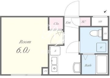 FLレジデンス神宮御苑 202 間取り図