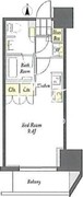 プライムメゾン蔵前 502 間取り図