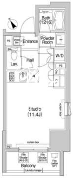 コンフォリア東池袋イースト 1101 間取り図