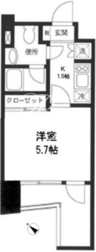 KDXレジデンス門前仲町 806 間取り図