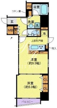 フェルクルール上野駅前 203 間取り図
