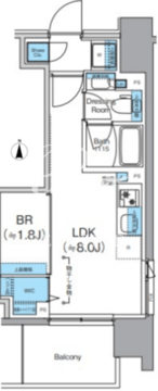 クレヴィアリグゼ錦糸町 303 間取り図