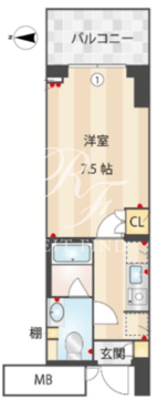 ＭＦＰＲコート木場公園 1415 間取り図