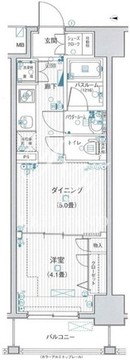 日神デュオステージ両国 807 間取り図