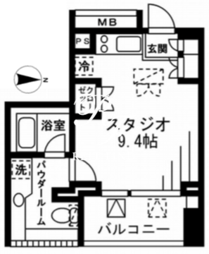 プライムアーバン四谷外苑東 702 間取り図