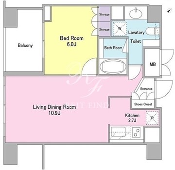 ランテンヌ四谷 203 間取り図