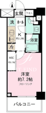 JP noie 亀戸 204 間取り図