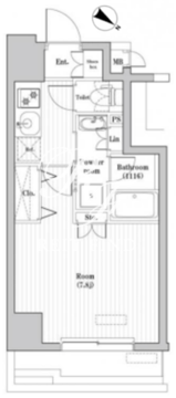 レジデンス北大塚 601 間取り図