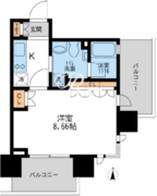 アーデン清澄白河 805 間取り図