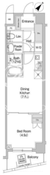 コンフォリア目黒八雲 303 間取り図