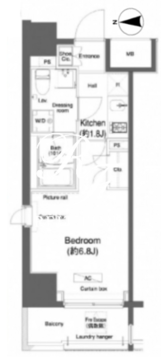 プラウドフラット門前仲町1 701 間取り図