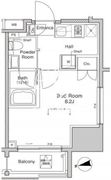 プラウドフラット浅草雷門 402 間取り図