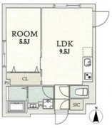エルファーロ代々木 304 間取り図