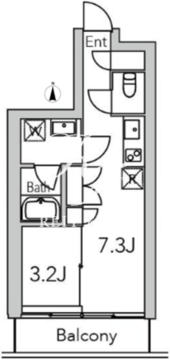 グランデュオ代々木2 305 間取り図
