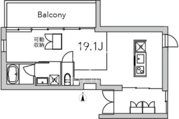 グランデュオ代々木2 308 間取り図