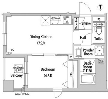 ブレス西巣鴨 314 間取り図