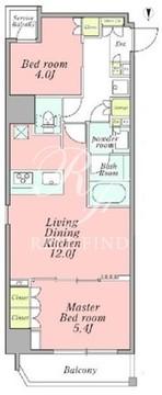 クレストコート新宿山吹町 203 間取り図