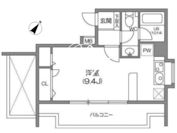 ルクレ森下レジデンス 1001 間取り図
