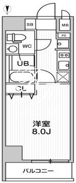レオーネ南千住2 403 間取り図