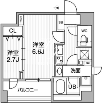 ウィーヴプレイス門前仲町 803 間取り図