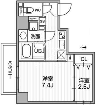 ウィーヴプレイス門前仲町 801 間取り図