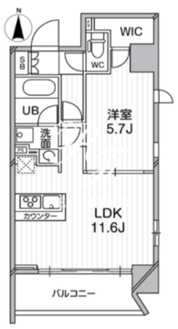 プライマルタワー錦糸町 303 間取り図