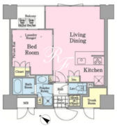 東神田テラスレジデンス 711 間取り図
