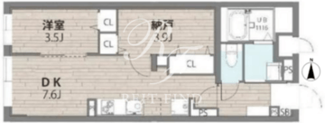 エルファーロ神楽坂2 103 間取り図