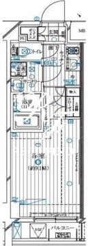 レガリス月島ベイサイドコート 403 間取り図