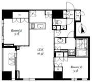 レジディア日本橋馬喰町3 1205 間取り図