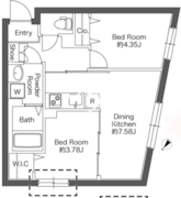 エルファーロ大塚4 303 間取り図