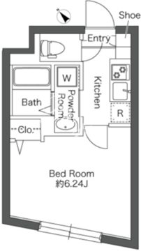 エルファーロ大塚4 102 間取り図