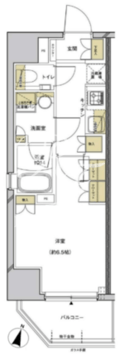 プレシス本駒込 701 間取り図
