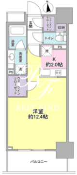スタイリオ品川中延 1303 間取り図