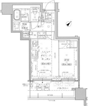 アトラス笹塚駅前 203 間取り図