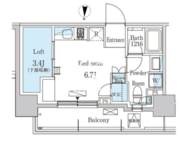 パークアクシス学芸大学レジデンス 902 間取り図