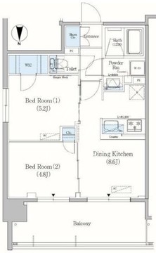 アーバネックス錦糸町 1303 間取り図