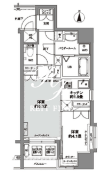 コンフォリア芝公園 704 間取り図