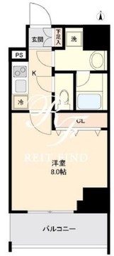 リテラス大島 1403 間取り図